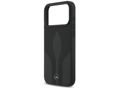 Mercedes Leather The Move MagSafe Case for iPhone 17 Pro Max - Black Mercedes Leather The Move MagSafe Case for iPhone 17 Pro Max - Black