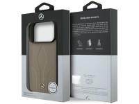 Funda Mercedes de piel The Move MagSafe para iPhone 17 Pro - Beige Funda Mercedes de piel The Move MagSafe para iPhone 17 Pro - Beige