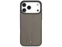Mercedes Leather The Move MagSafe Case for iPhone 17 Pro Max - Beige