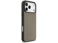 Mercedes Leather The Move MagSafe Case for iPhone 17 Pro Max - Beige