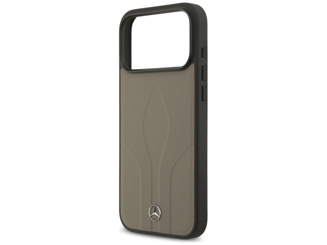 Funda Mercedes de piel The Move MagSafe para iPhone 17 Pro Max - Beige
