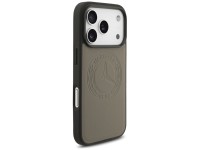 Funda MagSafe de piel Mercedes con logo vintage para iPhone 17 Pro - Beige Funda MagSafe de piel Mercedes con logo vintage para iPhone 17 Pro - Beige