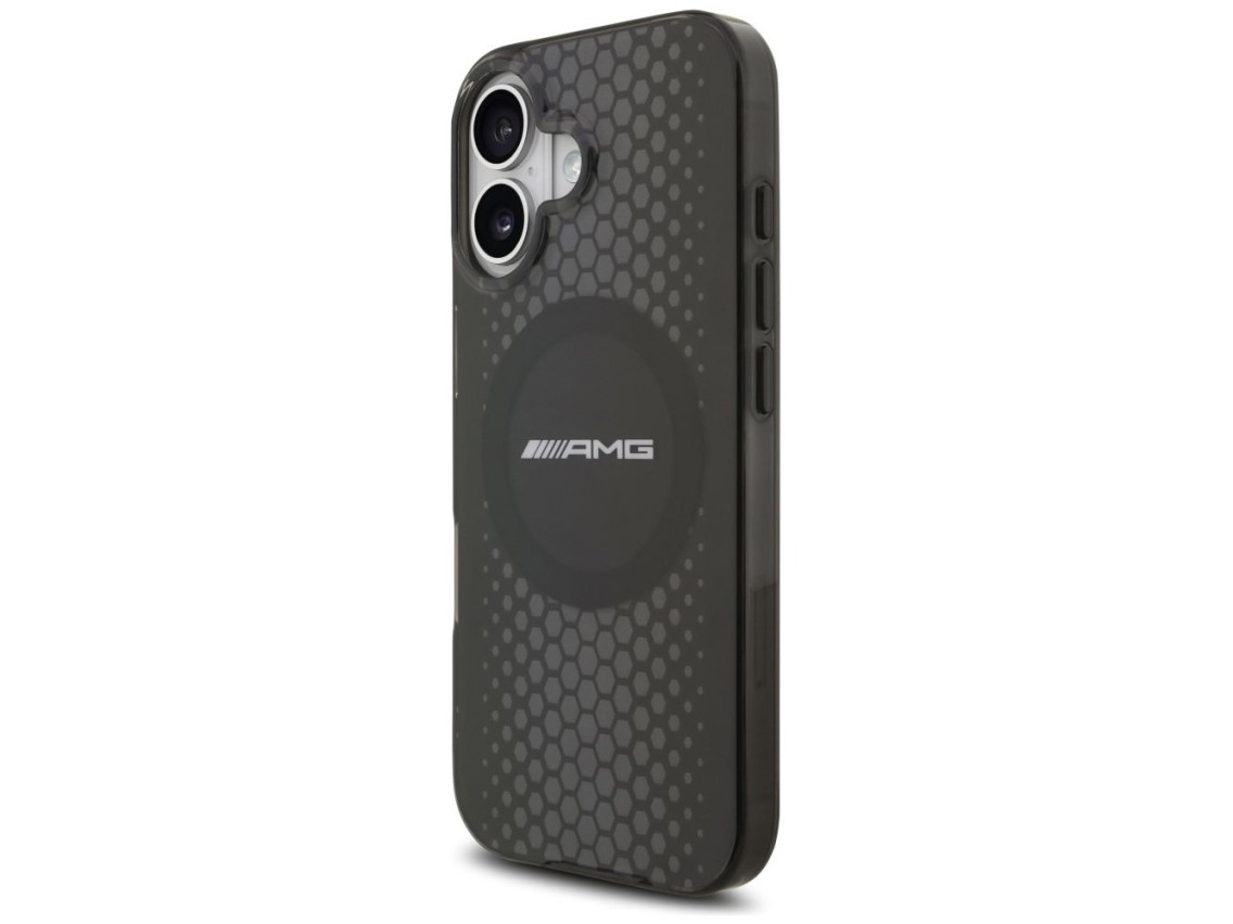 Funda AMG de doble capa transparente con gráficos MagSafe para iPhone 17 - negra