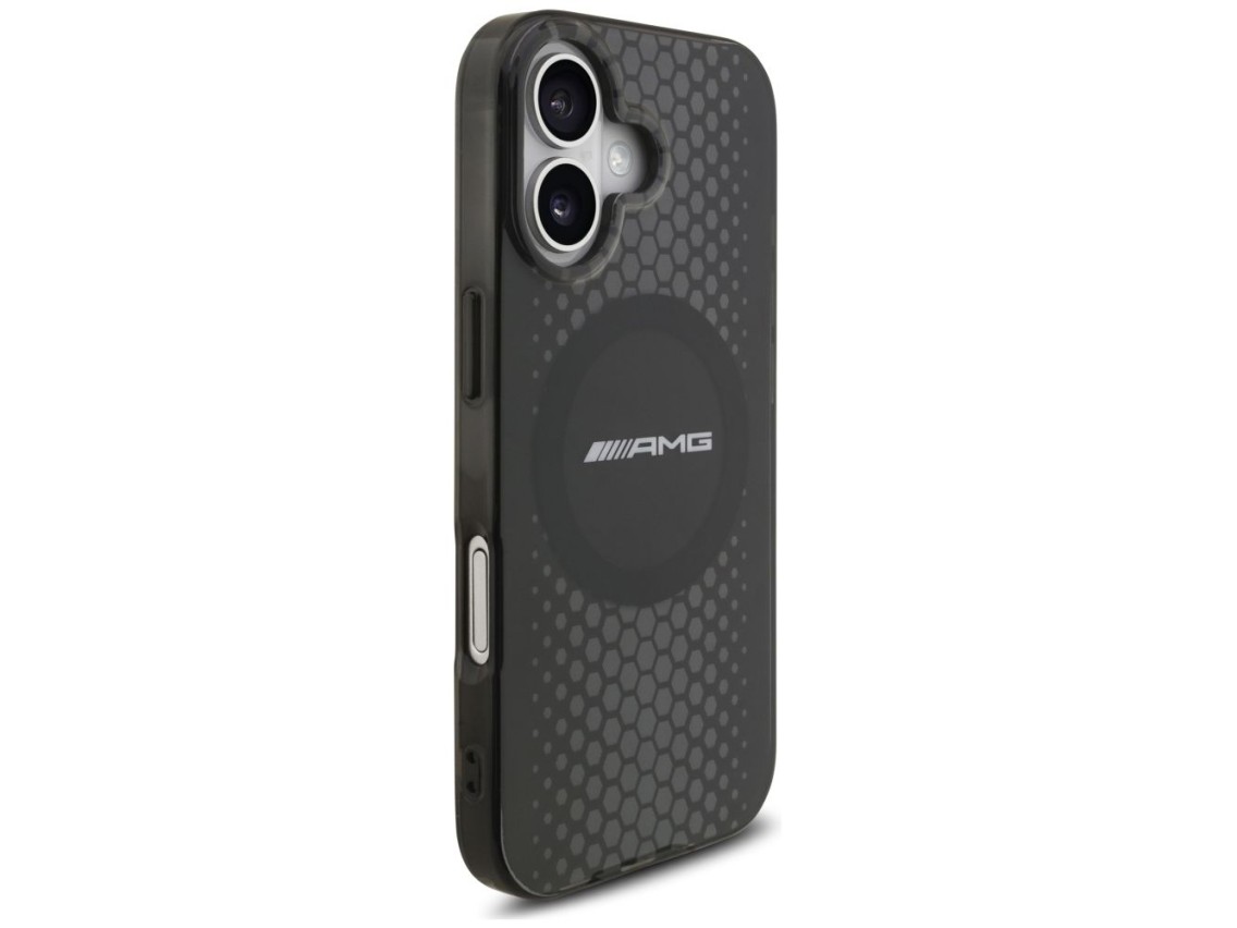Funda AMG de doble capa transparente con gráficos MagSafe para iPhone 17 - negra