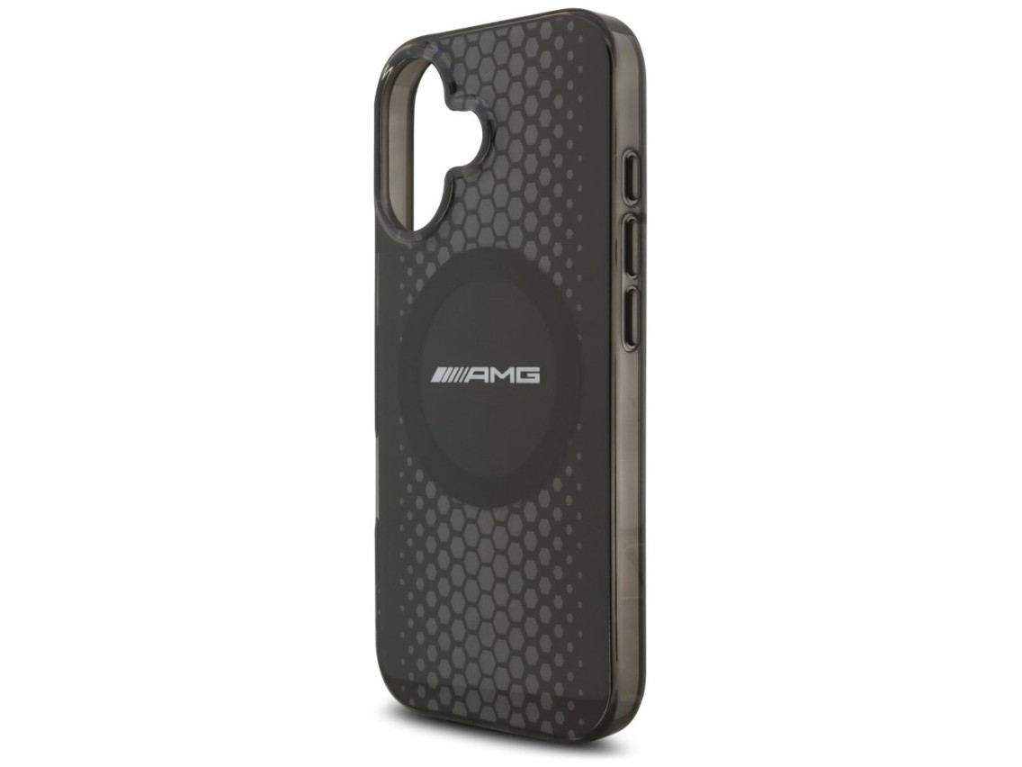 Funda AMG de doble capa transparente con gráficos MagSafe para iPhone 17 - negra
