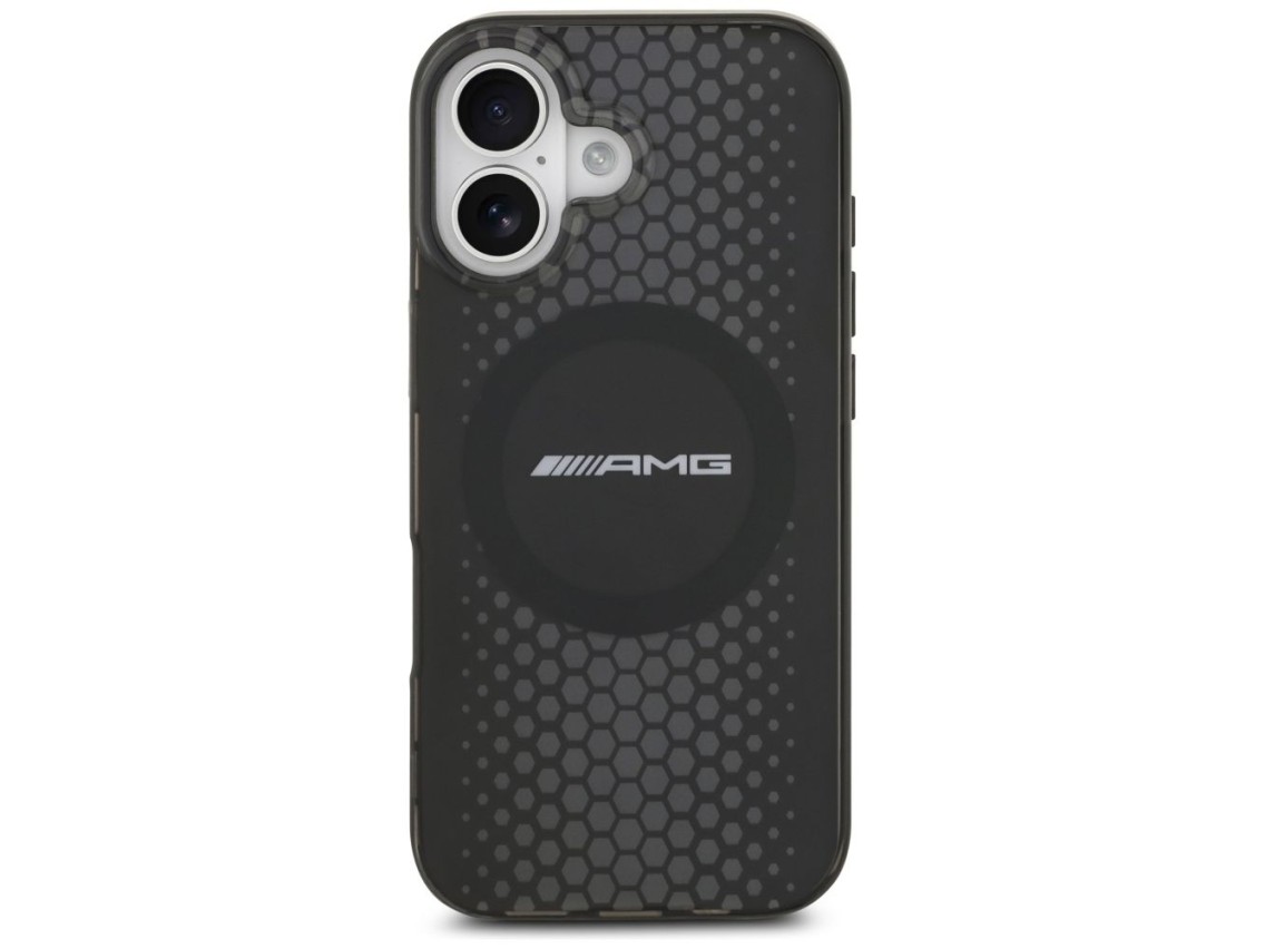 Funda AMG de doble capa transparente con gráficos MagSafe para iPhone 17 - negra