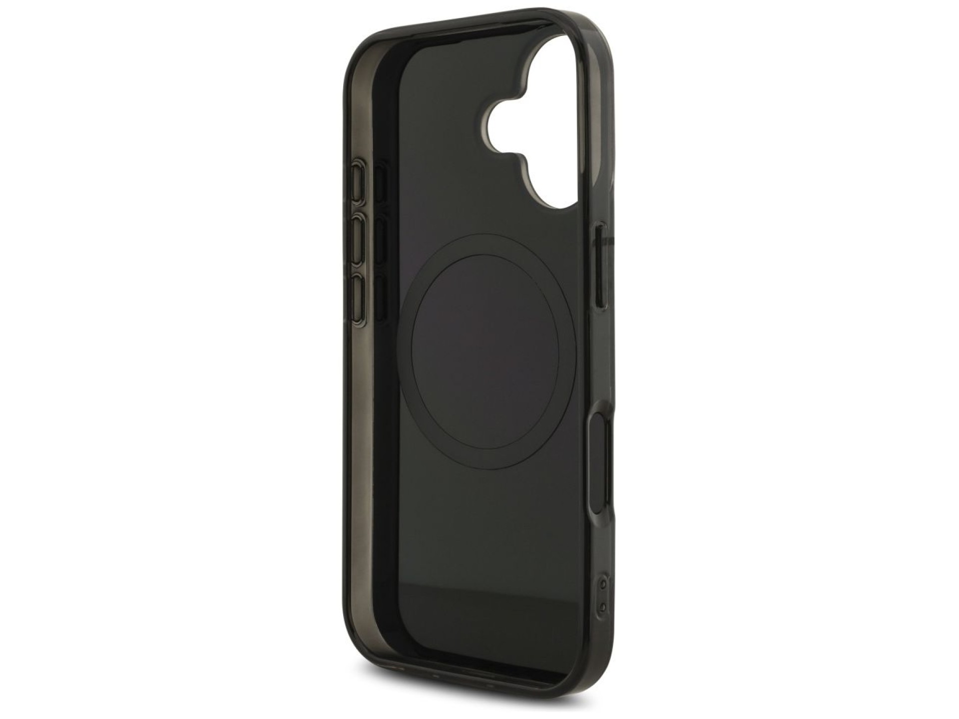Capa MagSafe AMG de camada dupla com estampa transparente para iPhone 17 - preta