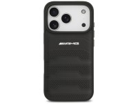 Capa AMG em couro com logotipo em relevo para iPhone 17 Pro - Preta Capa AMG em couro com logotipo em relevo para iPhone 17 Pro - Preta