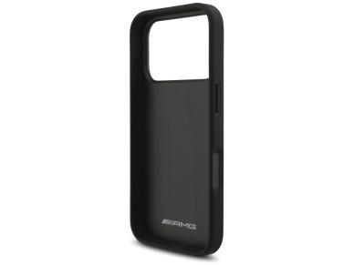 AMG Leather Debossed Lines Logo Case for iPhone 17 Pro - Black AMG Leather Debossed Lines Logo Case for iPhone 17 Pro - Black