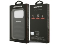 Capa AMG em couro com logotipo em relevo para iPhone 17 Pro - Preta Capa AMG em couro com logotipo em relevo para iPhone 17 Pro - Preta