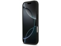 Capa MagSafe Mercedes em couro liso para iPhone 17 - preta Capa MagSafe Mercedes em couro liso para iPhone 17 - preta
