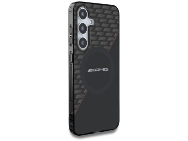 AMG Double Layer Rhombs MagSafe Case for Samsung Galaxy S25 - Black/Red AMG Double Layer Rhombs MagSafe Case for Samsung Galaxy S25 - Black/Red