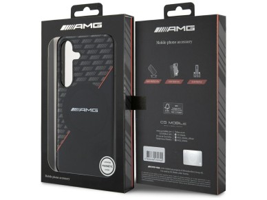 AMG Double Layer Rhombs MagSafe Case for Samsung Galaxy S25 - Black/Red AMG Double Layer Rhombs MagSafe Case for Samsung Galaxy S25 - Black/Red