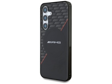 AMG Double Layer Rhombs MagSafe Case for Samsung Galaxy S25 - Black/Red AMG Double Layer Rhombs MagSafe Case for Samsung Galaxy S25 - Black/Red