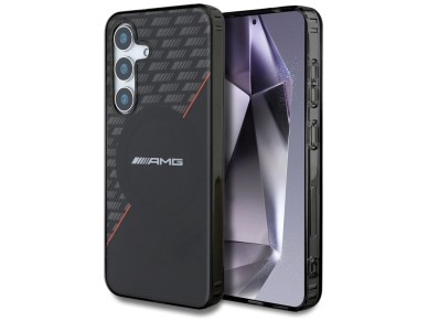 AMG Double Layer Rhombs MagSafe Case for Samsung Galaxy S25+ - Black/Red AMG Double Layer Rhombs MagSafe Case for Samsung Galaxy S25+ - Black/Red