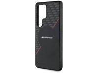 Capa AMG Double Layer Rhombs MagSafe para Samsung Galaxy S25 Ultra - Preto/Vermelho