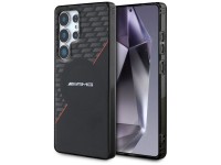 Funda MagSafe AMG de doble capa con dise�o de rombos para Samsung Galaxy S25 Ultra - Negro/Rojo