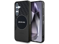 Capa AMG transparente com losangos e MagSafe para Samsung Galaxy S25 - Preta Capa AMG transparente com losangos e MagSafe para Samsung Galaxy S25 - Preta