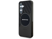 Capa AMG transparente com losangos e MagSafe para Samsung Galaxy S25 - Preta Capa AMG transparente com losangos e MagSafe para Samsung Galaxy S25 - Preta