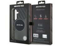 Capa AMG transparente com losangos e MagSafe para Samsung Galaxy S25 - Preta Capa AMG transparente com losangos e MagSafe para Samsung Galaxy S25 - Preta
