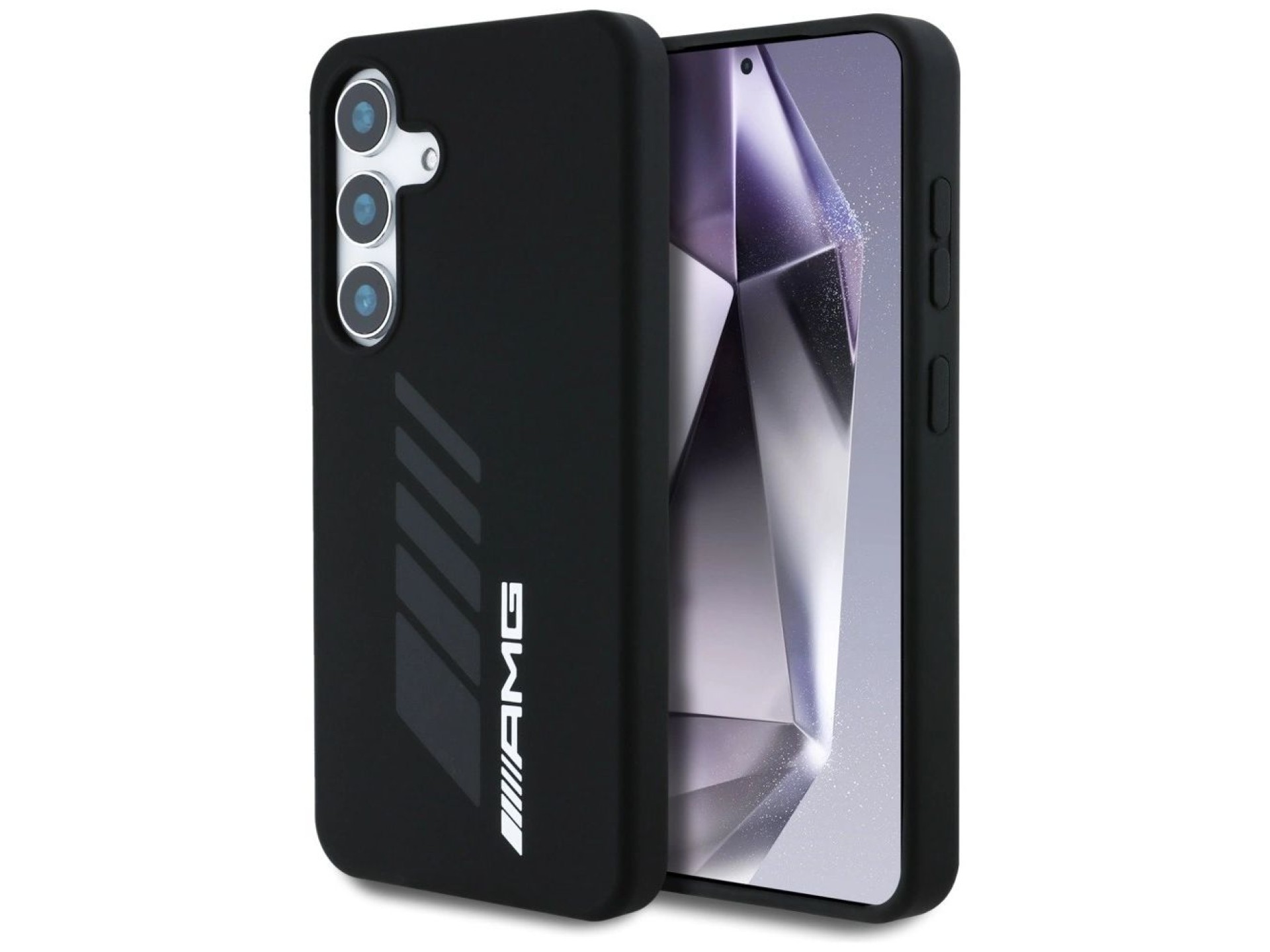 Funda AMG Oversize Rhombs MagSafe para Samsung Galaxy S25 - Negra