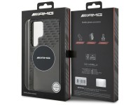 Capa AMG transparente com losangos e MagSafe para Samsung Galaxy S25 Ultra - Preta Capa AMG transparente com losangos e MagSafe para Samsung Galaxy S25 Ultra - Preta