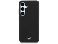 Mercedes Leather Debossed Lines MagSafe case for Samsung Galaxy S25+ - black Mercedes Leather Debossed Lines MagSafe case for Samsung Galaxy S25+ - black