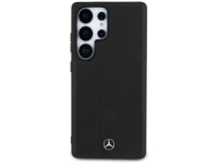 Capa MagSafe em couro com linhas em relevo da Mercedes para Samsung Galaxy S25 Ultra - preta Capa MagSafe em couro com linhas em relevo da Mercedes para Samsung Galaxy S25 Ultra - preta