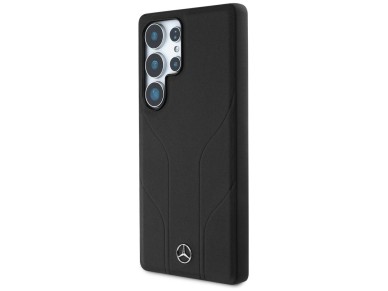 Mercedes Leather Debossed Lines MagSafe case for Samsung Galaxy S25 Ultra - black Mercedes Leather Debossed Lines MagSafe case for Samsung Galaxy S25 Ultra - black