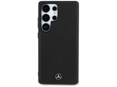 Mercedes Leather Debossed Lines MagSafe case for Samsung Galaxy S25 Ultra - black Mercedes Leather Debossed Lines MagSafe case for Samsung Galaxy S25 Ultra - black