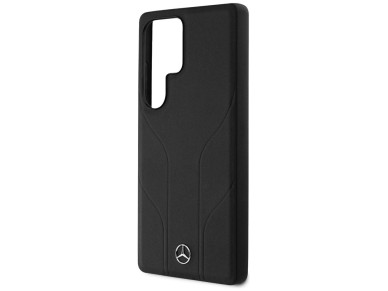 Mercedes Leather Debossed Lines MagSafe case for Samsung Galaxy S25 Ultra - black Mercedes Leather Debossed Lines MagSafe case for Samsung Galaxy S25 Ultra - black