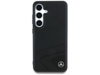 Mercedes Leather Horizontal Debossed Curves MagSafe Case for Samsung Galaxy S25 - Black Mercedes Leather Horizontal Debossed Curves MagSafe Case for Samsung Galaxy S25 - Black