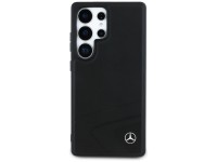 Capa MagSafe em couro Mercedes com curvas horizontais em relevo para Samsung Galaxy S25 Ultra - Pret Capa MagSafe em couro Mercedes com curvas horizontais em relevo para Samsung Galaxy S25 Ultra - Pret