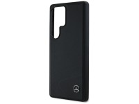 Capa MagSafe em couro Mercedes com curvas horizontais em relevo para Samsung Galaxy S25 Ultra - Pret Capa MagSafe em couro Mercedes com curvas horizontais em relevo para Samsung Galaxy S25 Ultra - Pret