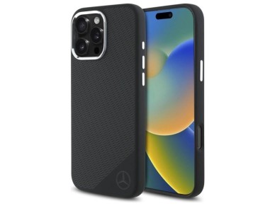 Mercedes MEHMP16L23SUGDK iPhone 16 Pro 6.3" negro/negro funda rígida de silicona con logotipo tonal Mercedes MEHMP16L23SUGDK iPhone 16 Pro 6.3" negro/negro funda rígida de silicona con logotipo tonal