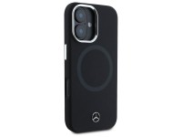 Mercedes MEHMP16S23SUTTK iPhone 16 6.1" negro/negro funda rígida de silicona con logotipo tonal MagS Mercedes MEHMP16S23SUTTK iPhone 16 6.1" negro/negro funda rígida de silicona con logotipo tonal MagS