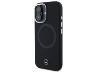 Mercedes MEHMP16S23SUTTK iPhone 16 6.1" negro/negro funda rígida de silicona con logotipo tonal MagS Mercedes MEHMP16S23SUTTK iPhone 16 6.1" negro/negro funda rígida de silicona con logotipo tonal MagS