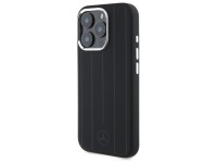 Mercedes MEHMP16L23SUVSK iPhone 16 Pro 6.3" capa rígida preta/preta com listras verticais em tom sob Mercedes MEHMP16L23SUVSK iPhone 16 Pro 6.3" capa rígida preta/preta com listras verticais em tom sob