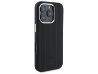 Mercedes MEHMP16L23SUVSK iPhone 16 Pro 6.3" capa rígida preta/preta com listras verticais em tom sob Mercedes MEHMP16L23SUVSK iPhone 16 Pro 6.3" capa rígida preta/preta com listras verticais em tom sob