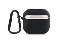 Mercedes MEA4CSLBK AirPods 4 cover black/black Leather Metal Logo Mercedes MEA4CSLBK AirPods 4 cover black/black Leather Metal Logo