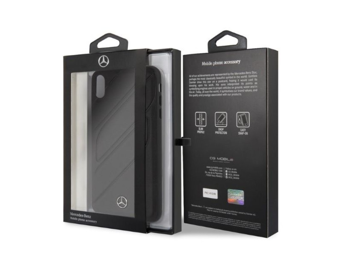 Capa Mercedes New Organic I para iPhone XS Max - Preta