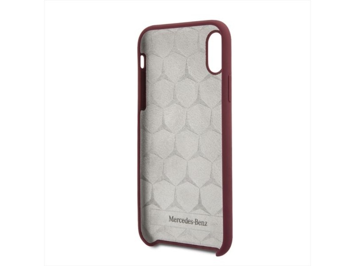 Funda de silicona Mercedes Line para iPhone X/XS - Roja