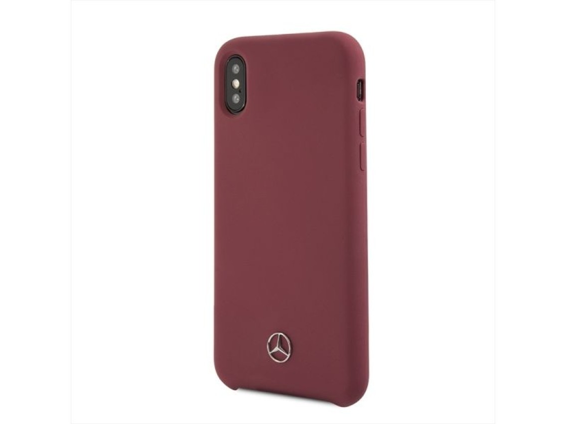 Funda de silicona Mercedes Line para iPhone X/XS - Roja