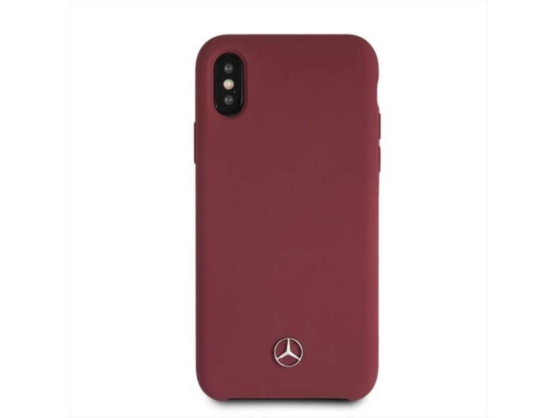 Funda de silicona Mercedes Line para iPhone X/XS - Roja