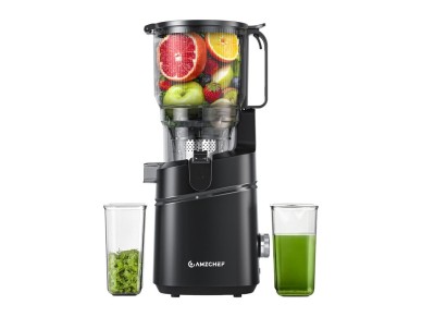 AMZCHEF SJ-036CBK Slow Juicer (Black)