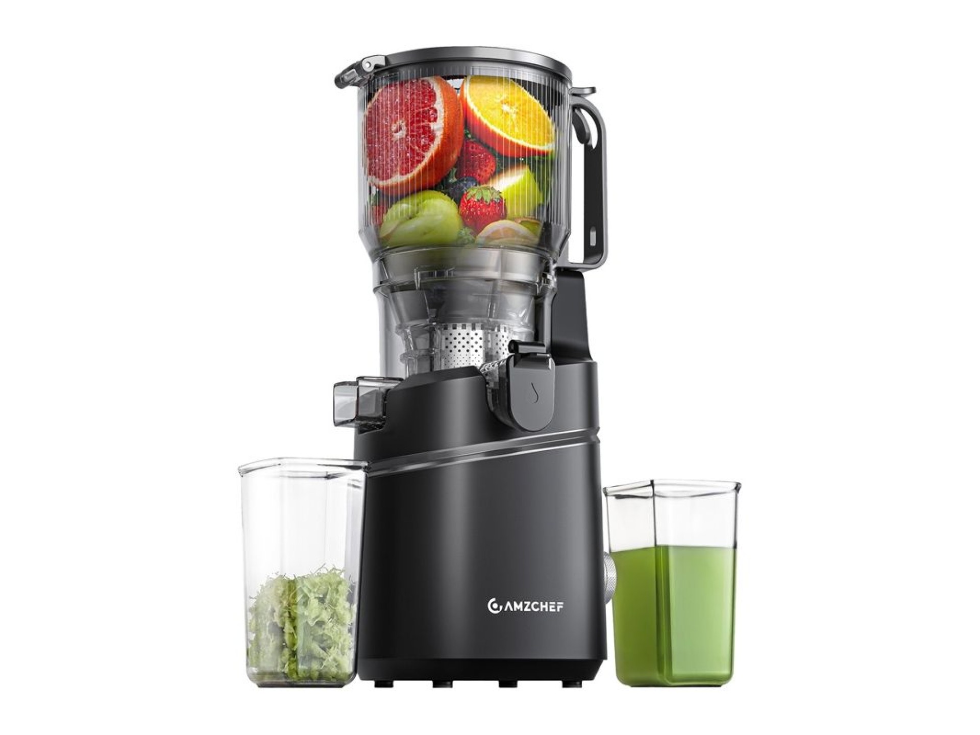 AMZCHEF SJ-036CBK Slow Juicer (Black)
