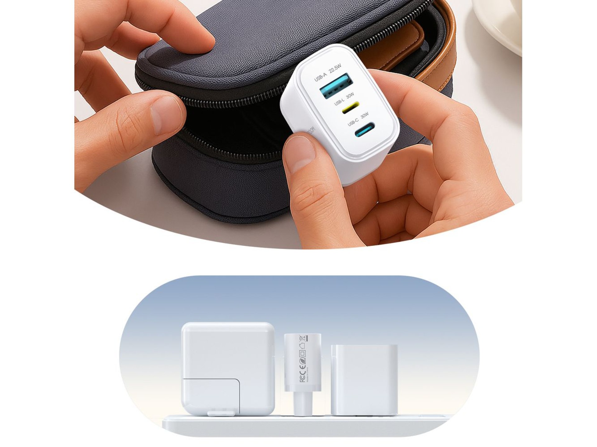 Joyroom JR-TG6 GaN 30W Wall Charger - White