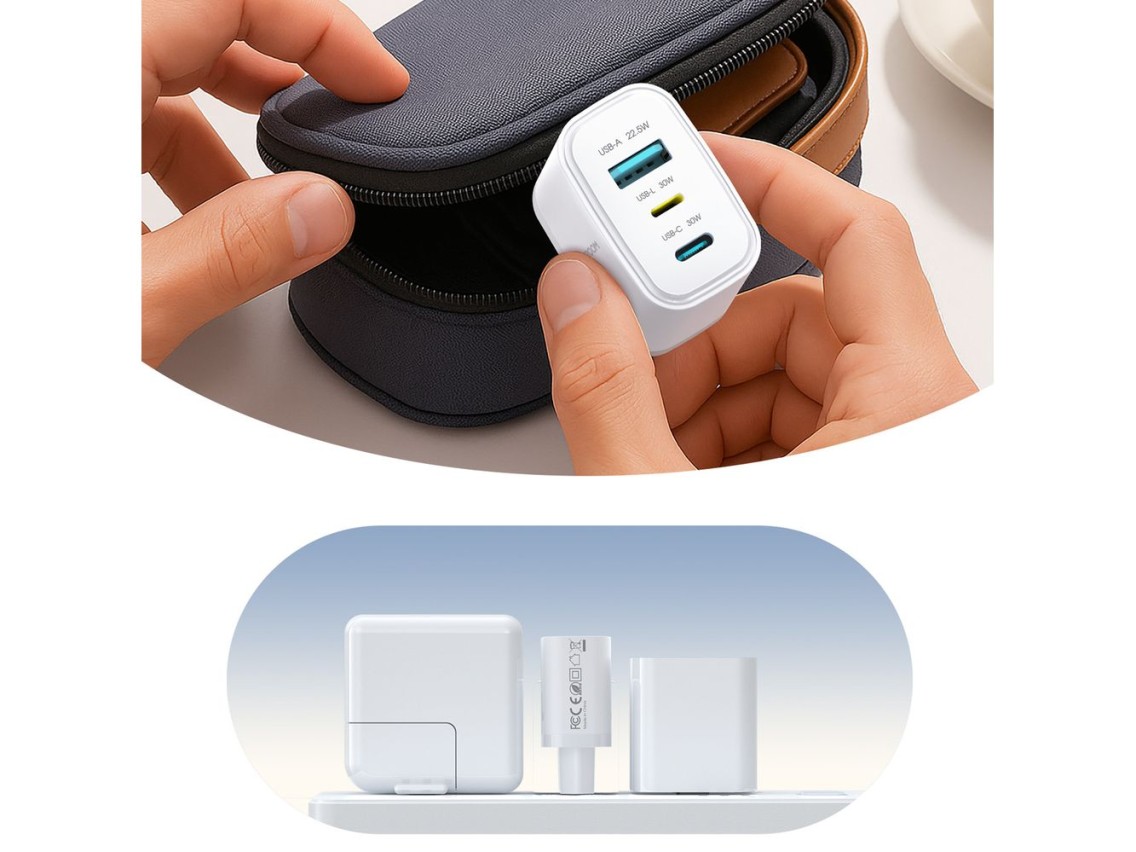 Joyroom JR-TG6 GaN 30W Wall Charger - White