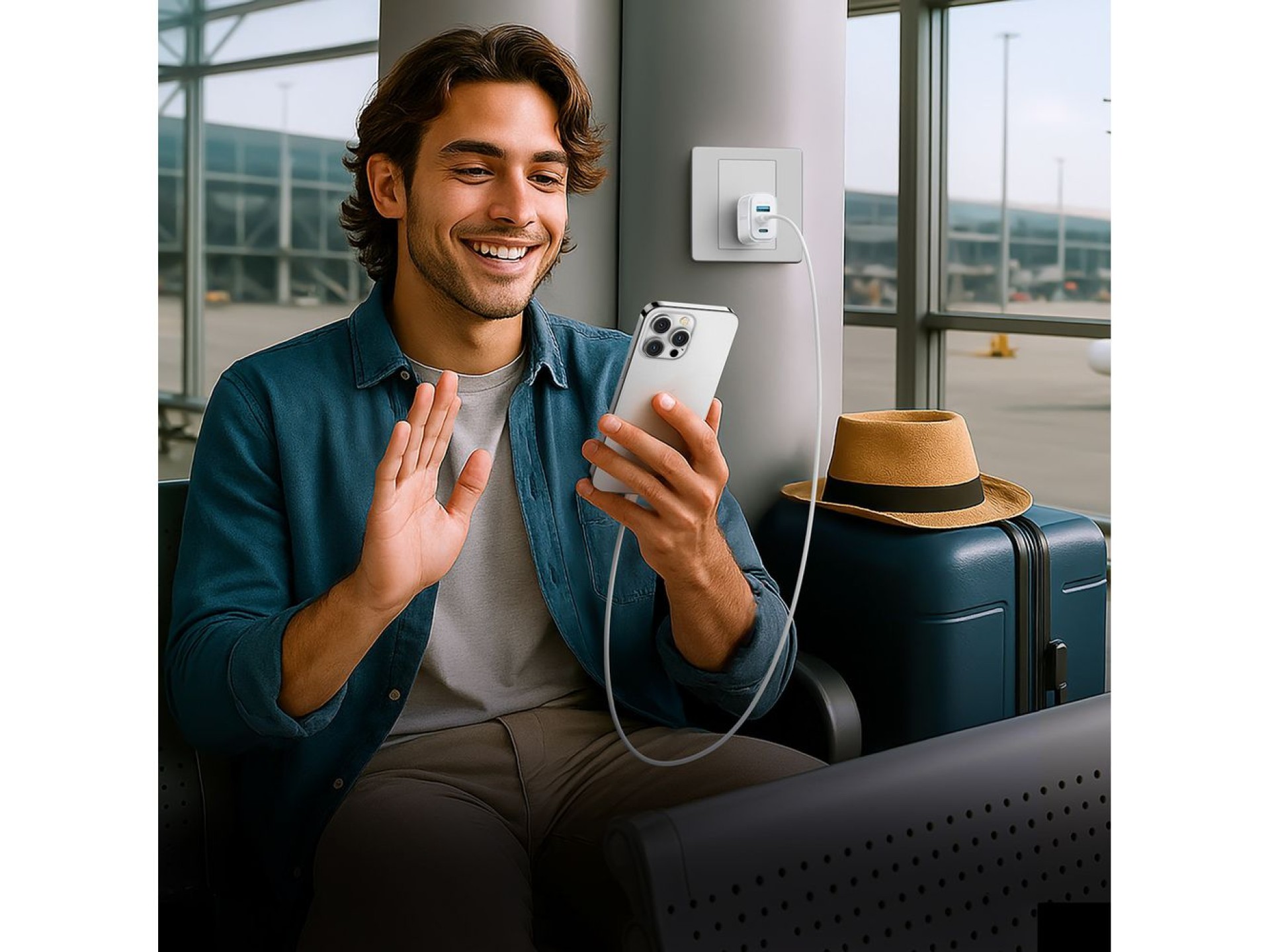 Joyroom JR-TG6 GaN 30W Wall Charger - White