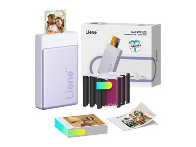 Liene Pearl N200 Pro 2x3" Portable Photo Printer Kit (Purple) Liene Pearl N200 Pro 2x3" Portable Photo Printer Kit (Purple)